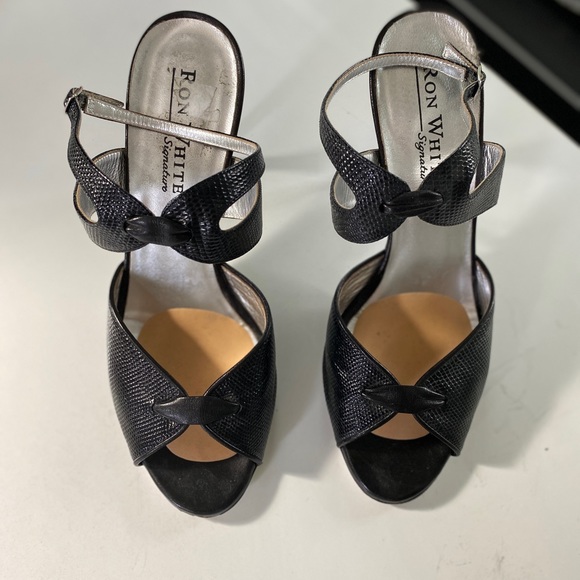 Ron White signature shoes. Worn. 3.5 heels. Strap closure. - Picture 3 of 6